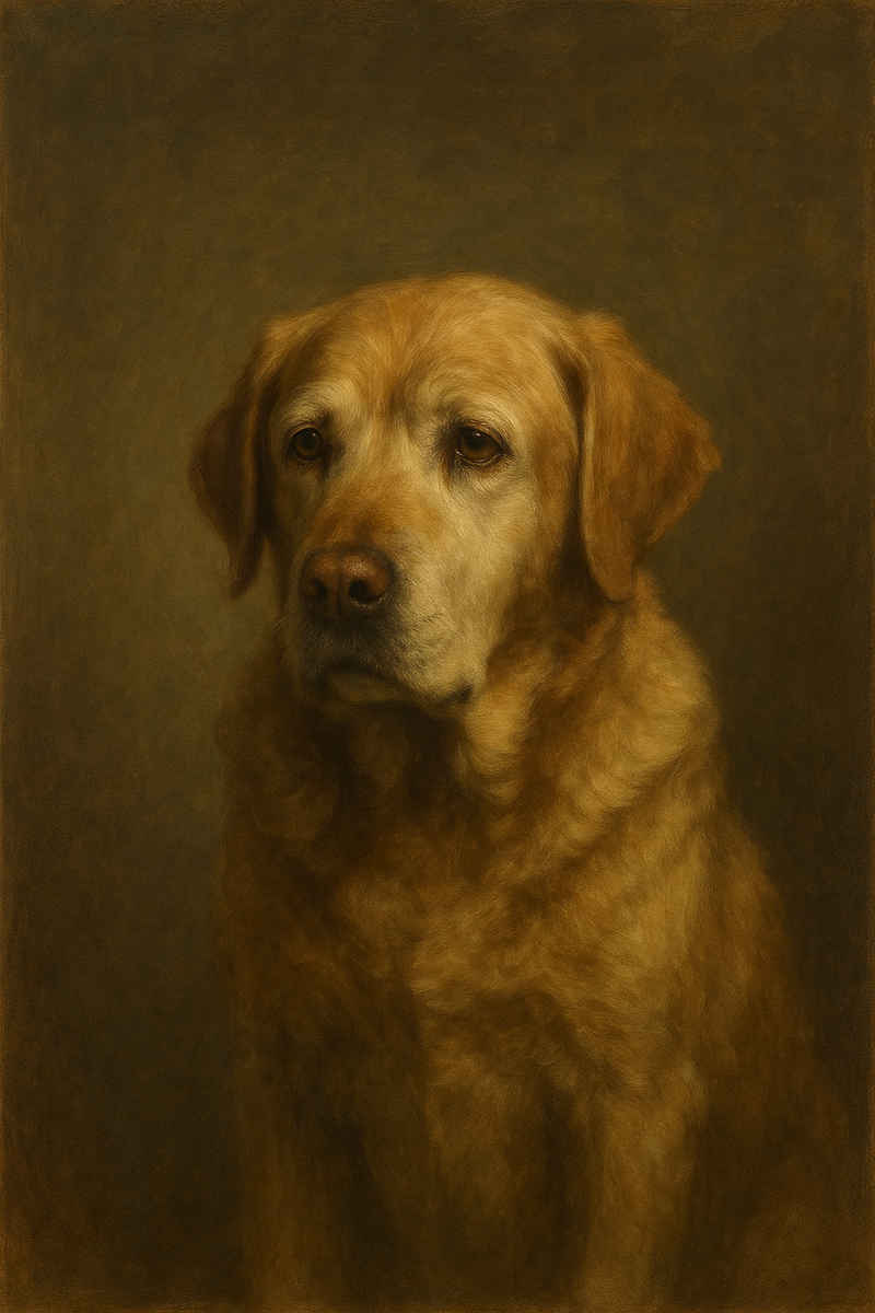 memorial pet portrait