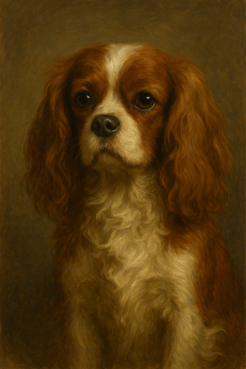 Classic Oil pet portrait artwork