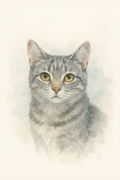 watercolour pet portrait