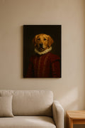 The Heirloom Gift Set — framed renaissance pet portrait on a wall