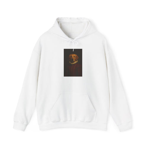 Custom renaissance pet portrait hoodie, front