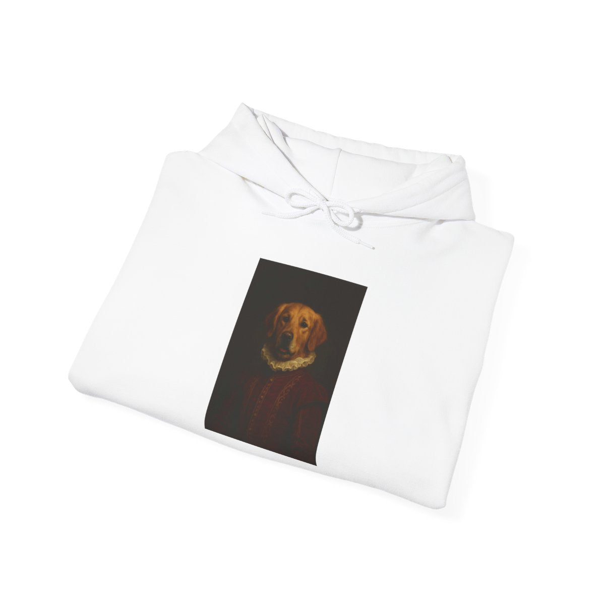 Pet portrait hoodie, folded