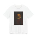 Custom renaissance pet portrait t-shirt, front