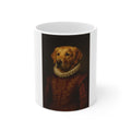 Royal Keepsake Mug — renaissance pet portrait, full pet centered on mug